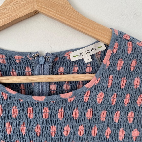 Anthropologie free the roses smocked polka dot dress - Picture 4 of 5